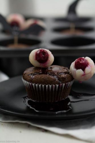 Halloween-Muffins mit Schokolade